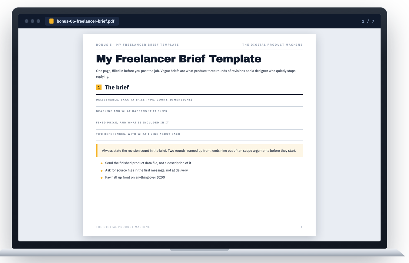 Bonus 5 — My Freelancer Brief Template