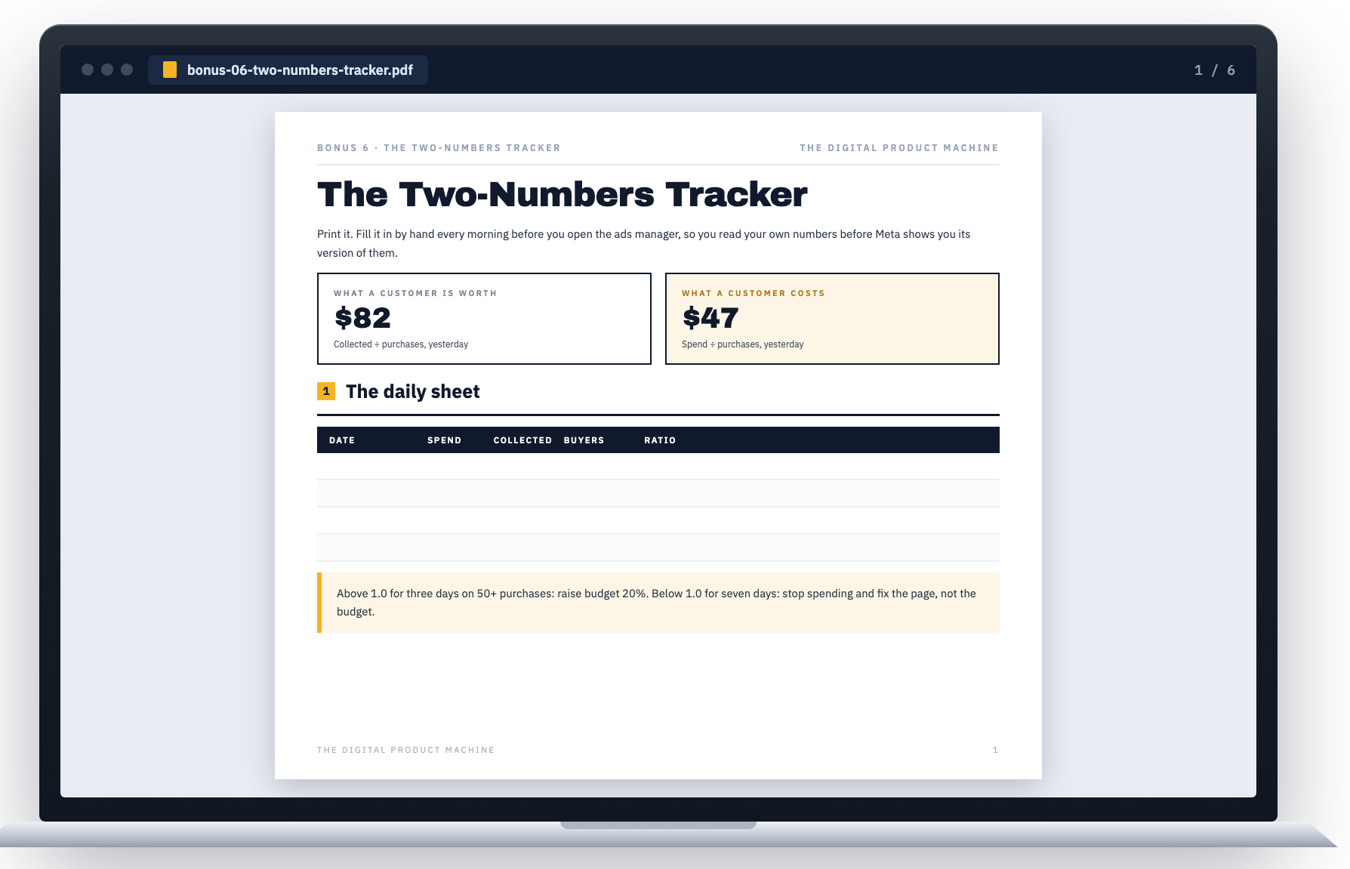 Bonus 6 — The Two-Numbers Tracker
