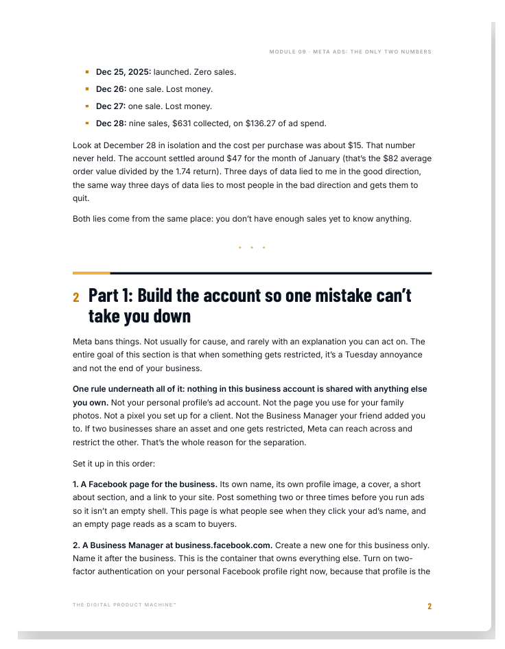 Module 9, ad account setup