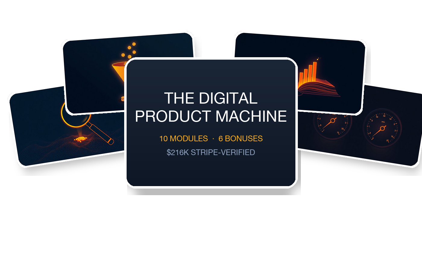 The Digital Product Machine — 10 modules and 6 bonuses